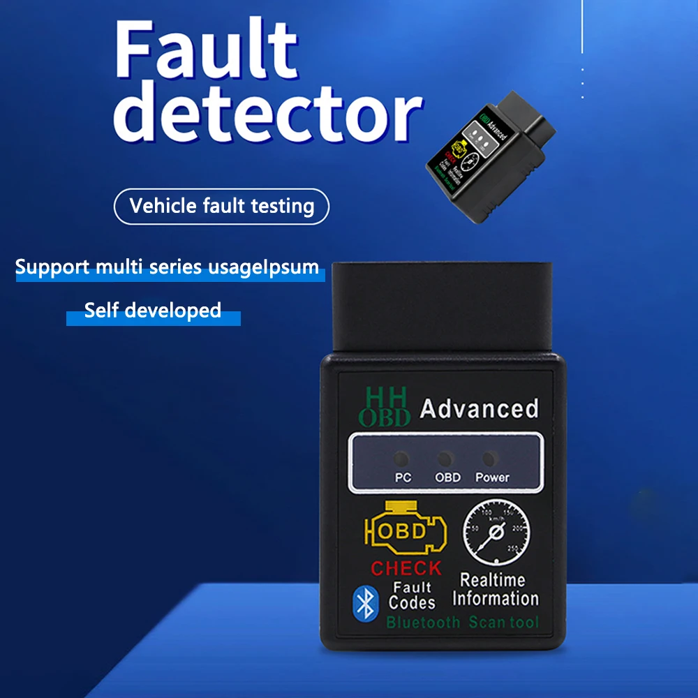 Scanner Bluetooth V1.5 Mini Elm327 OBD2, outil de Diagnostic de voiture, lecteur de Code pour Android Windows Symbian anglais