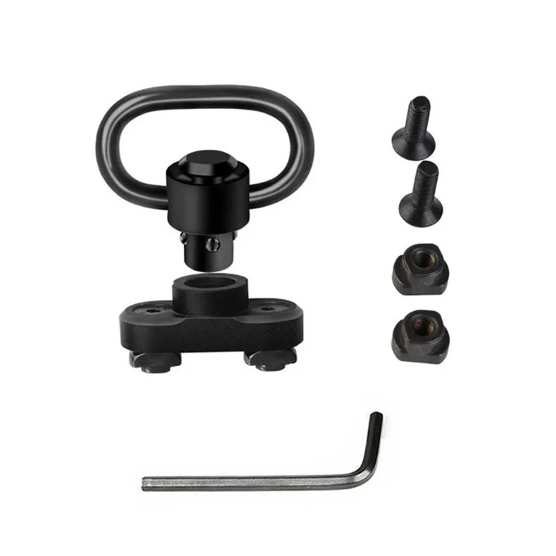 Tactical QD M-LOK Sling Swivel Adapter Rail Mount SLING Buckle Metal Strap Loop Strap Rail Mount Steel Push Button