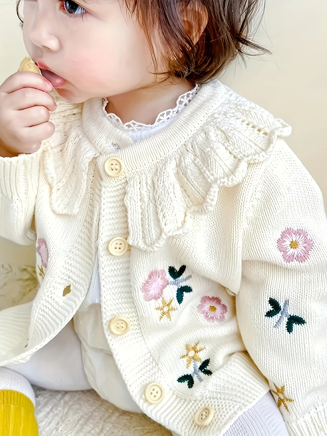 Herbst und Winter Baby Strickjacke Baby Mädchen Tops Kleinkind Winter Baby Stil Warmer Pullover