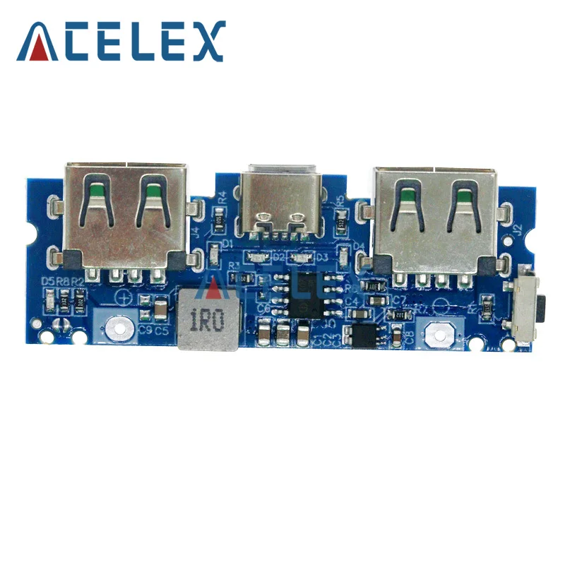 Micro/Type-C USB 5 В 2,4 А двойной USB 18650 Boost зарядное устройство для аккумулятора мобильный аккумулятор аксессуары для телефона DIY