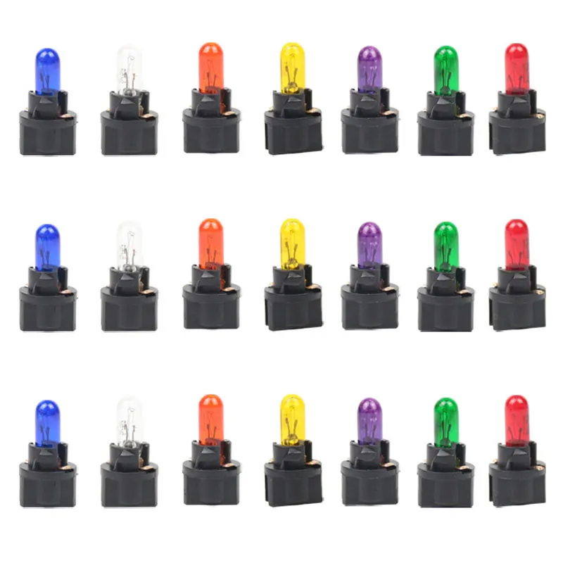 1/5/10Pcs T5 LED Car Light Automobiles Light-emitting Diode Instrument Gauge Dashboard Light Bulbs12v/24v Auto Interior Lamp