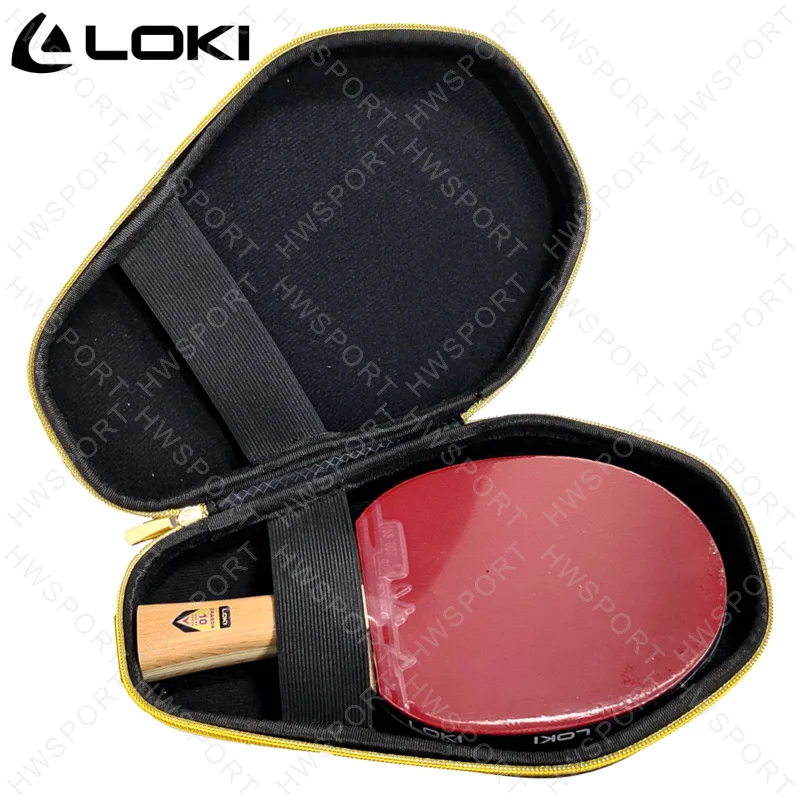 LOKI 卓球ラケットケース ドラゴン柄 ポータブル保護ピンポンラケットケース バッグ ハードシェル