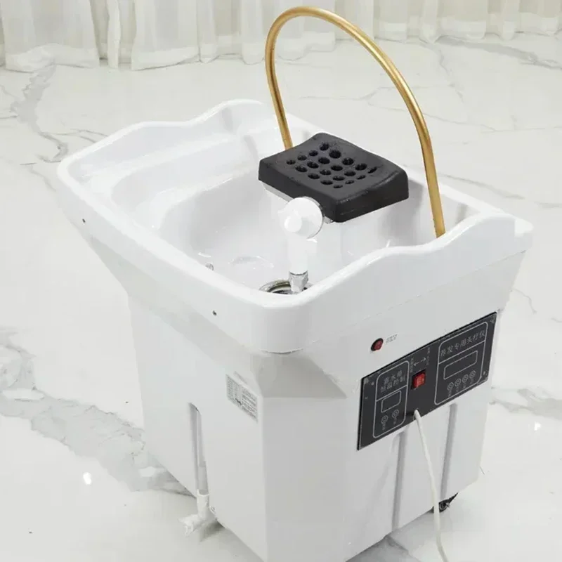 Lavabo de champú portátil de estilo japonés para cama reclinable o uso ligero - Muebles de salón de spa Head
