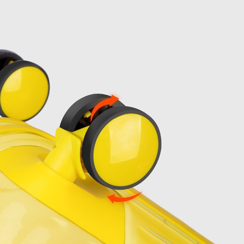 子供のためのポニー漫画のスーツケース,20インチ,24インチ,かわいい,アヒルのパターン,機内持ち込み手荷物