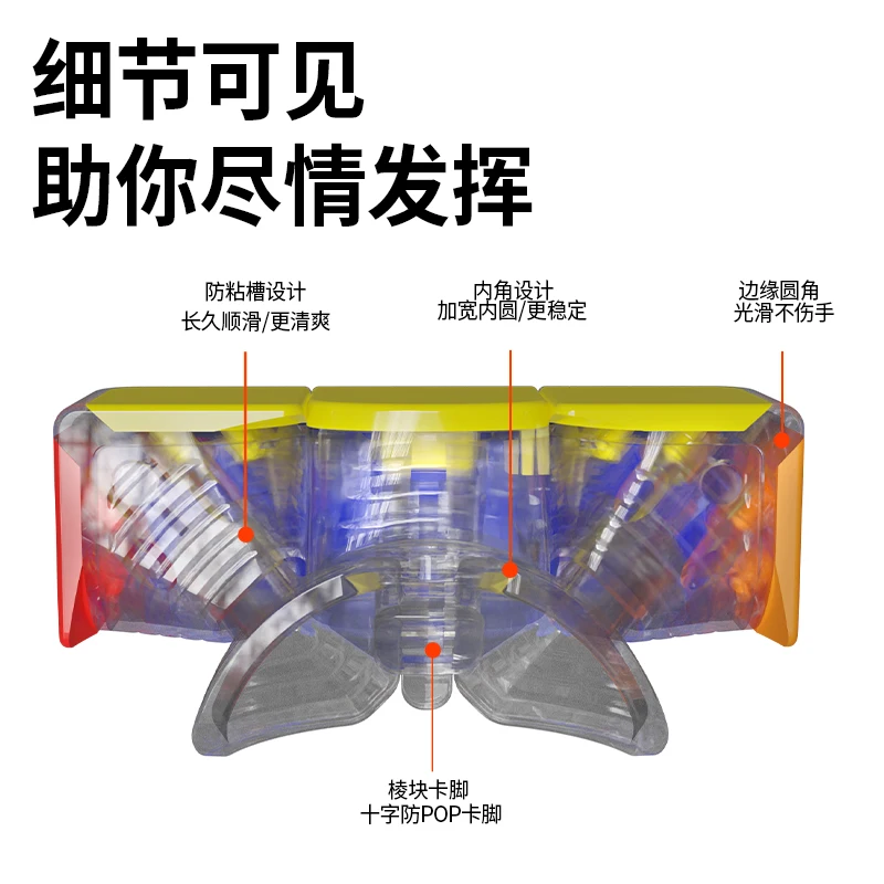 [Picube] SengSo Lustrous Cube 3X3X3 Light Magic Frosted Sticker Speed Puzzles Cubes Lighting Effect Zabawki edukacyjne