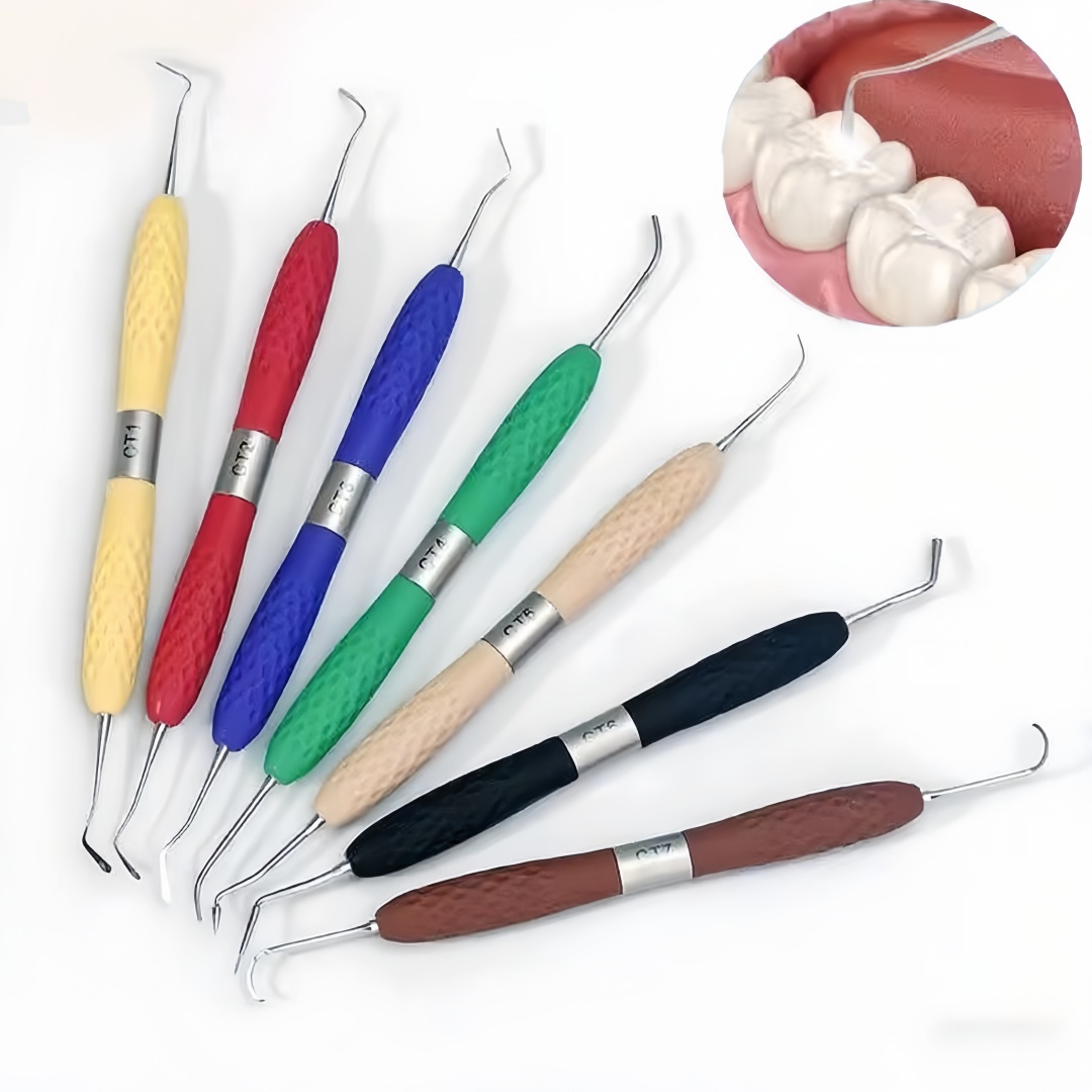1 szt. Dwustronne narzędzie do wypełnień z żywicy kompozytowej CT1-CT7 Szpatułka do wypełnień żywiczkowych Filler do żywicy Estetyczna restauracja Narzędzie dentystyczne