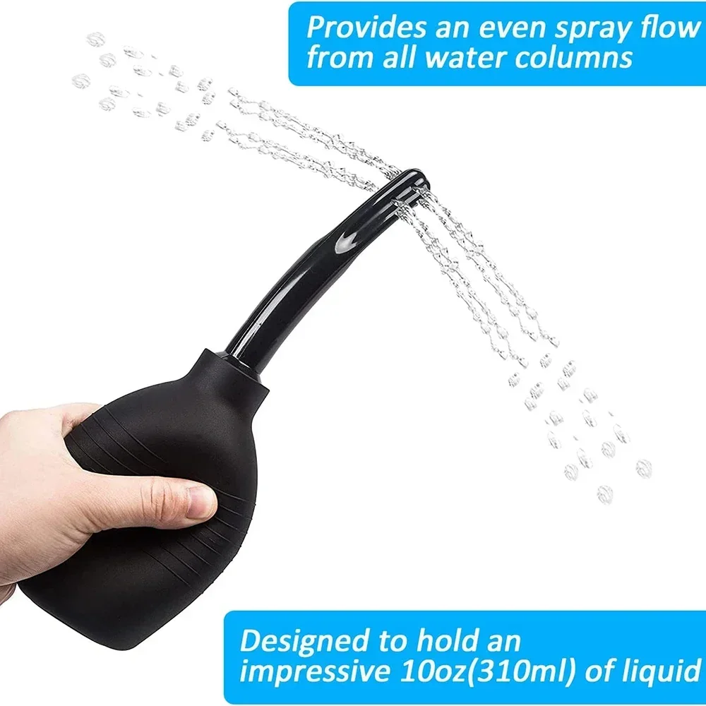 Medical Enema Rectal Shower Large Capacity Enema Ball Syringe System Anus Cleaner Tip Nozzle Plug Colon Enema Anal