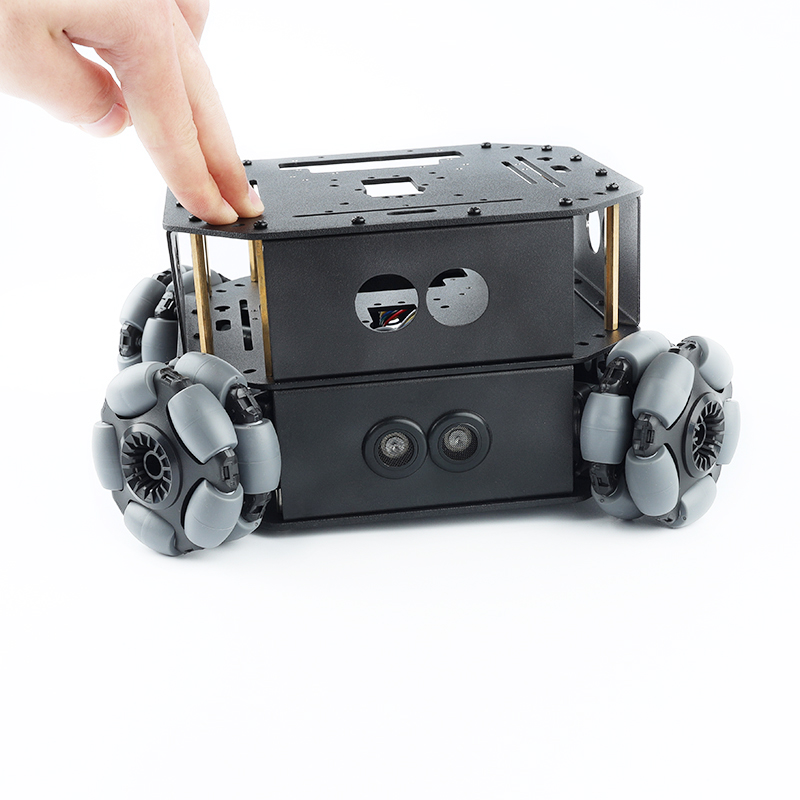 4WD Omni Wheel Roboterauto mit Roboterarm Chassis Hindernisvermeidung Ps2 Wireless RC Auto für Arduino Programmierbarer Roboter DIY Kit