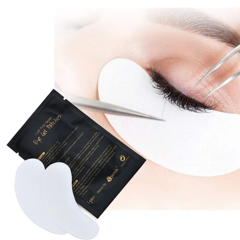 Eyelash Extension Paper Patches Lint free Under Eye Pads Grafted Eye Stickers Hydrogel Eyelashes Patch makeup tools 50pairs