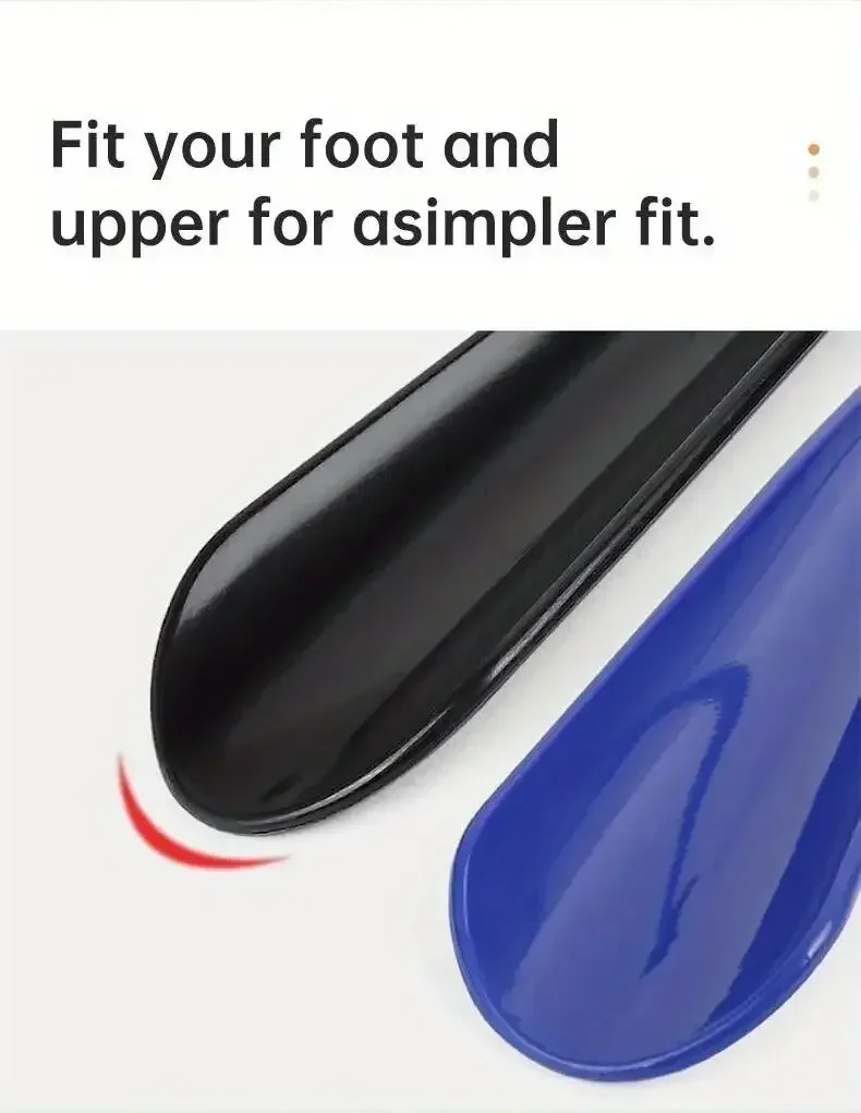 1/2 stuks lange flexibele plastic schoenlepel voor gemakkelijk te dragen van schoenen in meerdere kleuren-schoenheffer en lepelvormige schoenaccessoires