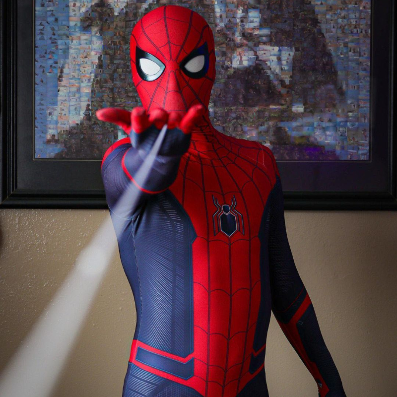 Longe de casa traje do homem aranha super-herói zentai terno homem aranha cosplay para homens macacão bodysuit carnaval trajes de halloween