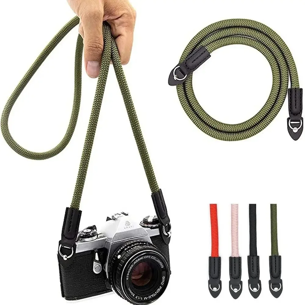 Nuova tracolla regolabile per fotocamera, cordino in nylon resistente, tracolla per fotocamera di sicurezza per DSLR SLR