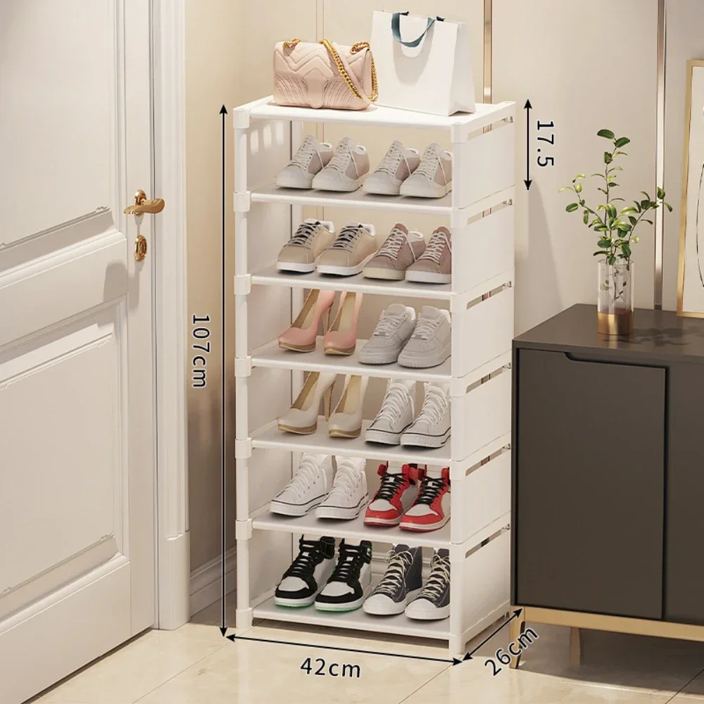 Saving Shoe Rack Multiple Layers Cabinet  For Wall Corner Adjustable Space Saving Rack Shoes Organizer Stackable Shelf Organizer