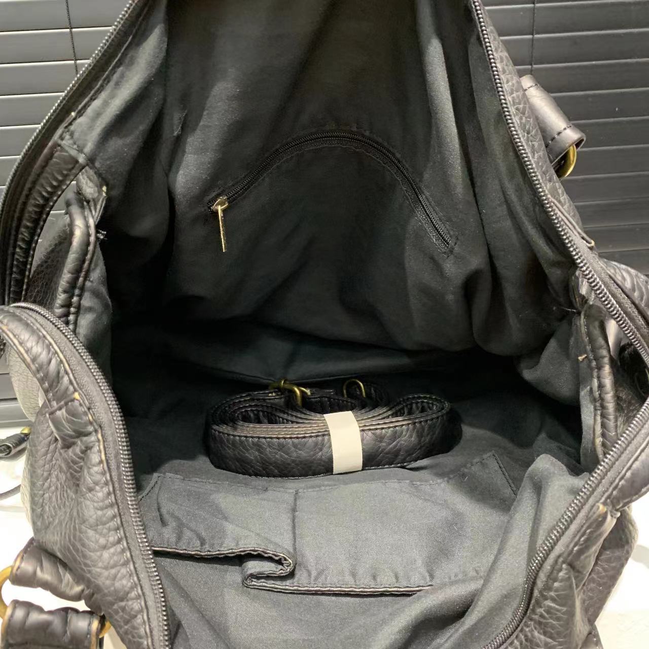 Y2K Spicy Girl Bolsa de um ombro crossbody vintage couro lavado bolsa de motocicleta de couro macio bolsa de grande capacidade