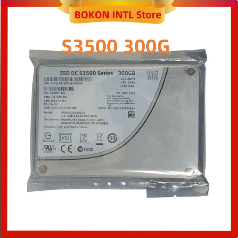 SSD DC S3500 SERIES 800GB 480G 300G 80G  SSD 5300 240GB S3510 800GB 6Gb/s 2.5" SATA  SSDSC2BB800G4 Solid State Drive for INTEL