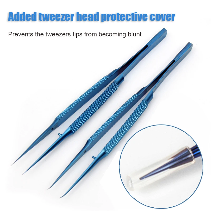 Precision Titanium Alloy แหนบซ่อมมืออาชีพลายนิ้วมือ Fly Line โทรศัพท์เมนบอร์ด Antimagnetic Electronics Forceps