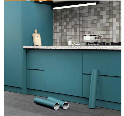 สติ๊กเกอร์ติดผนังตู้วอลเปเปอร์ไวนิลเดอร์ตั้งโต๊ะปรับปรุงการตกแต่งบ้านห้องครัวฟิล์มหนากันน้ำ papel de pared