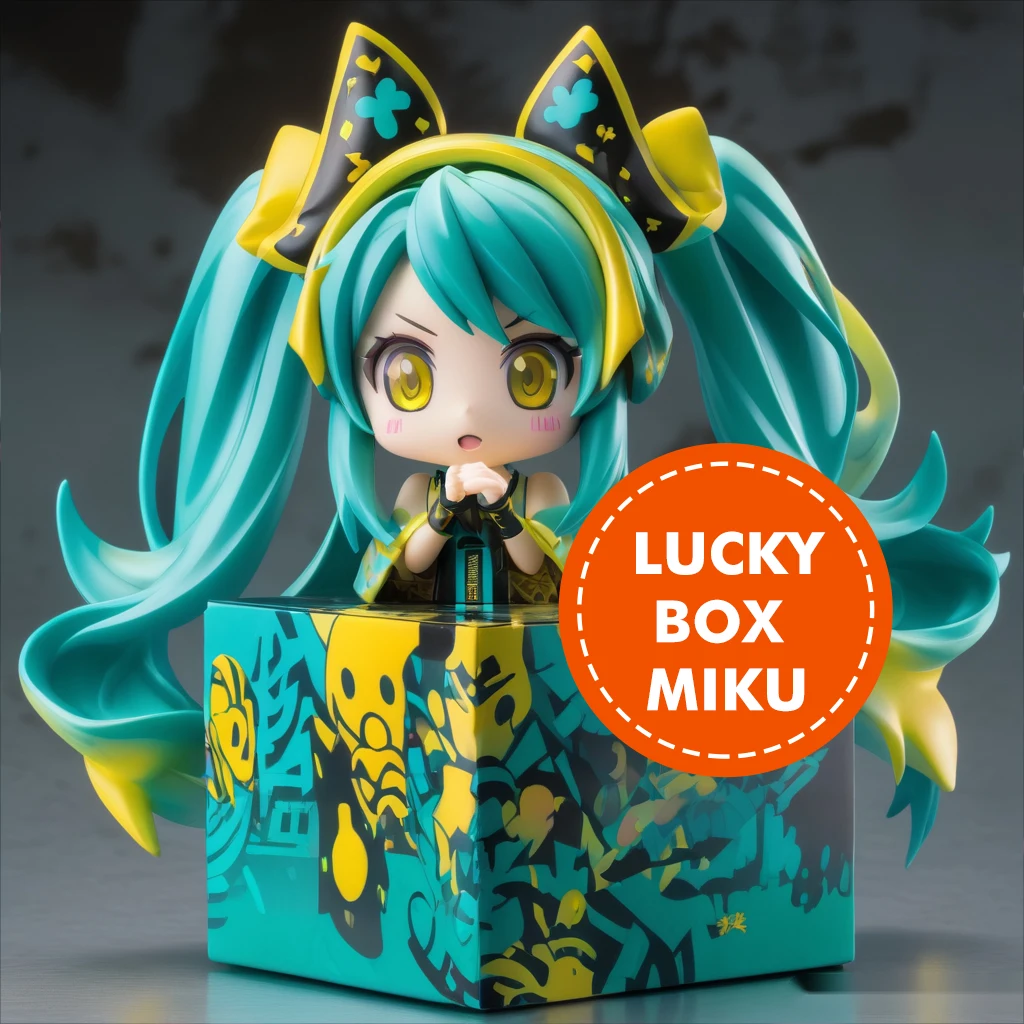 Hatsune Mirai Lucky Gift Box Miku Mystery Box Аниме Фигурка Игра Фигурка Слепая коробка Lucky Model Кукла Lucky Model Toy