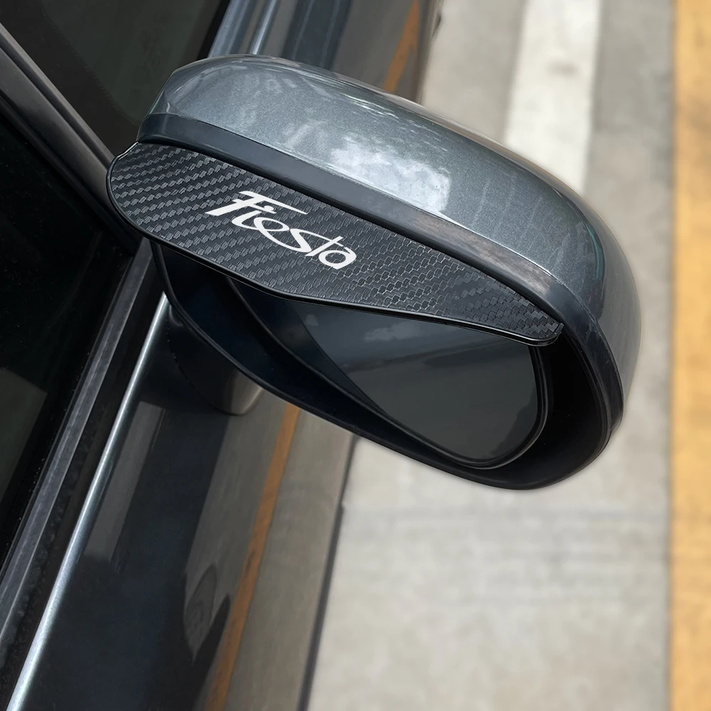 For Ford Fiesta mk8 mk6 mk5 mk7 mk4 1995-2011 2012 2013-2021 Tuning Accessories Soft Rubber Rearview Mirror Rain Eyebrow
