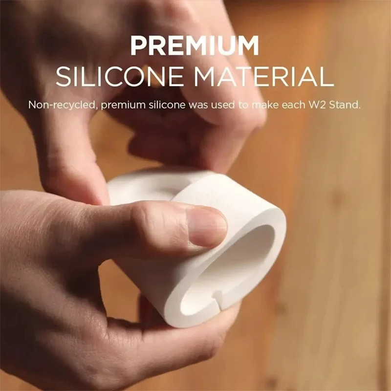 Soporte de cargador para Apple Watch Series 9 8 Ultra 7 6 5 SE 4 3 2 estación de carga soporte de silicona soporte de Cable de carga