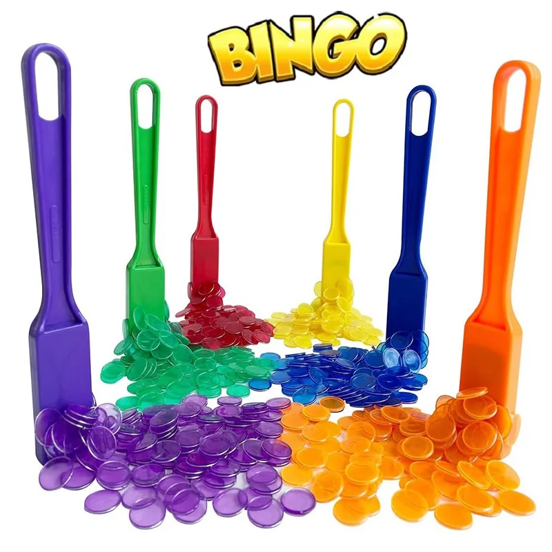 Montessori Magnetic Stick Wand Set Bingo Chips Science Color Counting Math Learning Toy Kids Educational Toys Funny Family Game