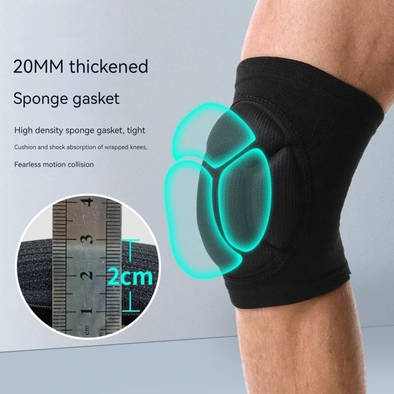 Joelheiras Esponja Turtle Shell, Dobre Livremente, Pele-Friendly, Respirável, Grossa e Elástica, Esportes, Ciclismo