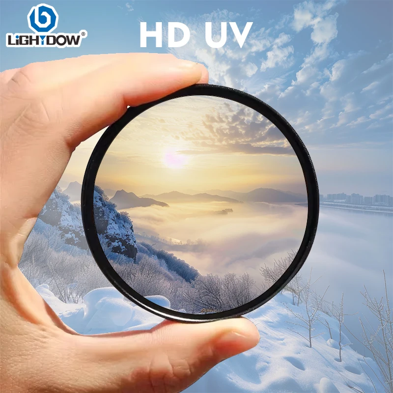 Lightdow HD-UV-Objektivfilter, der das Kameraobjektiv 49 mm-82 mm Größe für Canon Nikon Sony Pentax Kameraobjektivfilter schützt