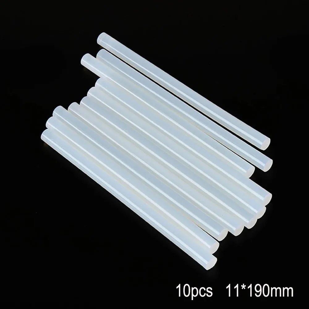 Colla a caldo Stick 7mm/11mm Aste traslucide a forte viscosità per pistola per colla Colla a caldo resistente alle alte temperature 10 ~ 50 pezzi