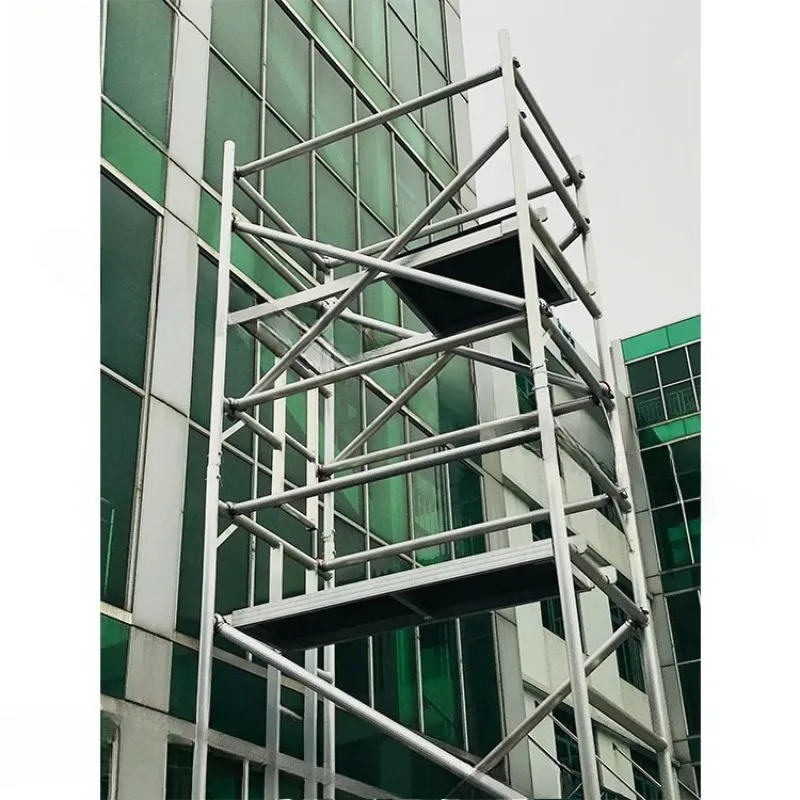 Loading Capacity 800kg 1500kg Moving Lightweight Aluminium Alloy Scaffolding