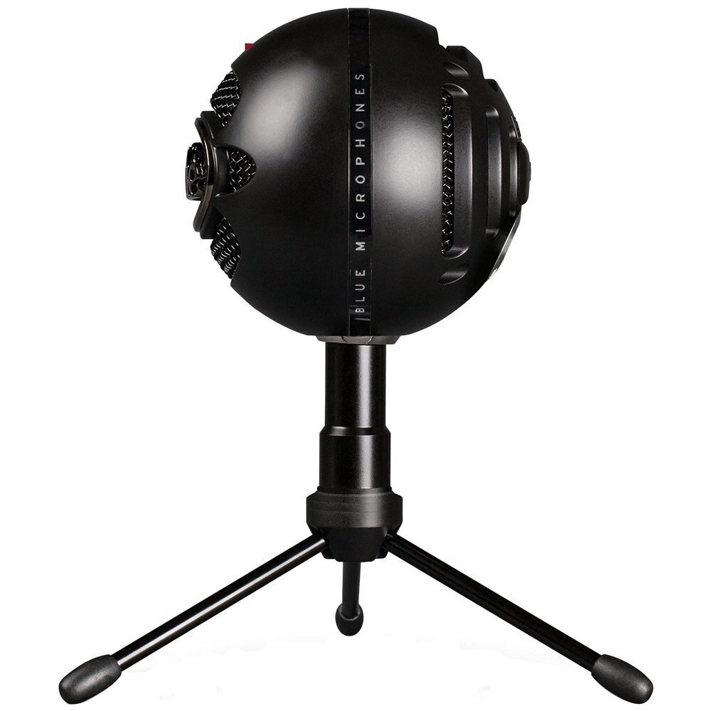 100% Asli Biru Bola Salju Es Kondensor Mikrofon Warna Hitam Cardioid Komputer, Suara Jernih, Kualitas Profesional,