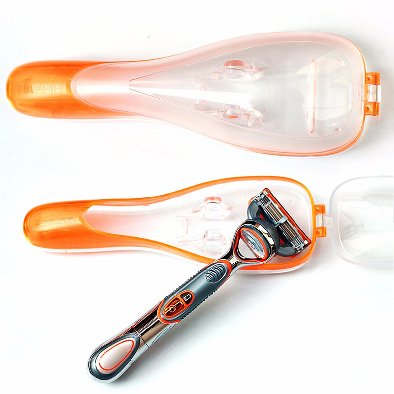 1PCS Portable Men's Razor Blades Holder Box Portable Travel Shaver Holder Box Case Shaving Machine Razor Holder