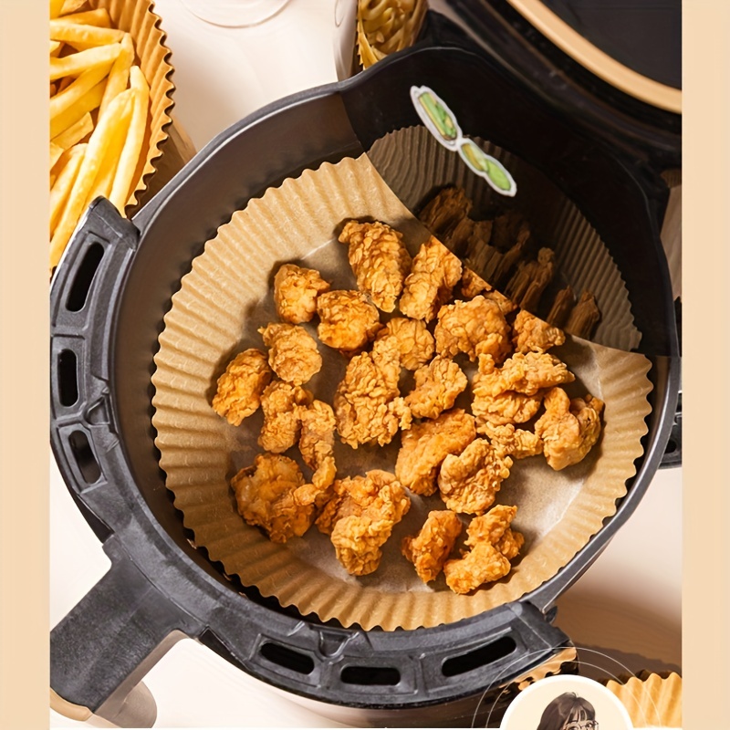 Air Fryer กระดาษ Liners ทิ้งน้ํามันกันน้ํากระดาษรองอบรอบสแควร์และสี่เหลี่ยมผืนผ้า Parchment KITCHEN PARTY Supplies