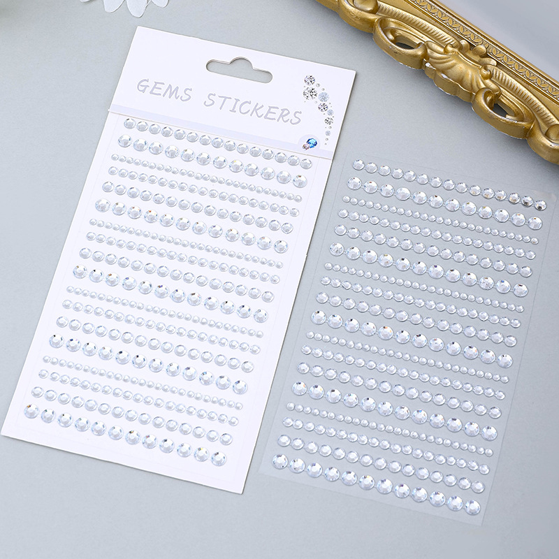 音楽祭パーティーフェイスジュエリー装飾ラインストーンクリスタル子供のおもちゃ DIY ダイヤモンドステッカーアイメイク自己粘着ネイル Sti