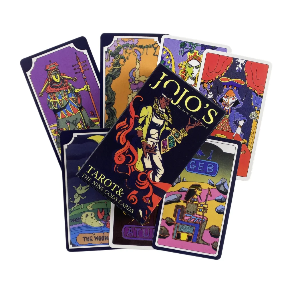 Cartes de Tarot d'aventure Bizarre de JoJo, jeu A 84 Oracle, visite anglaise, édition de Divination, jeux Borad