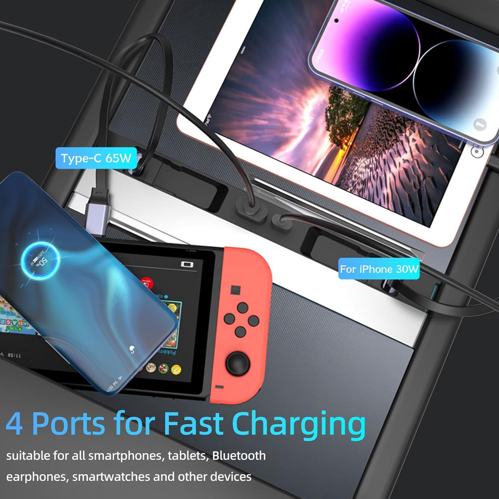 USB Hub Voor Tesla Model Y 2025 Juniper Model 3 Highland Middenconsole Snelle Oplader Interieur Accessoires MultiPort Docking