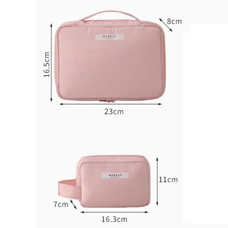 กระเป๋าแต่งหน้าสําหรับผู้หญิงอุปกรณ์อาบน้ําOrganizerกันน้ําMake Up Storageกระเป๋าหญิงขนาดใหญ่ความจุเครื่องสําอางแบบพกพา