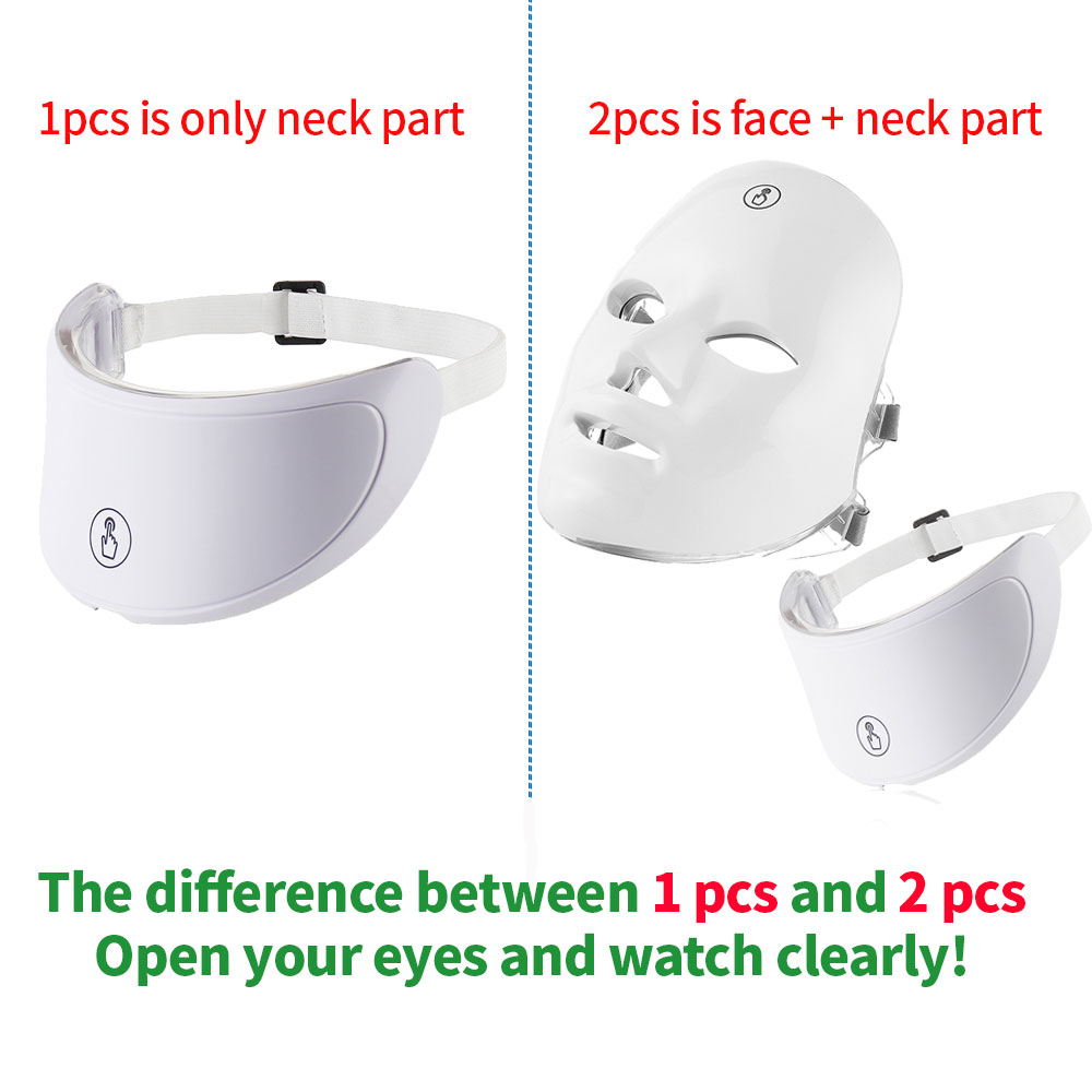 Schönheitsmaschine für Gesicht und Hals, LED-Hautpflege-Massagegerät