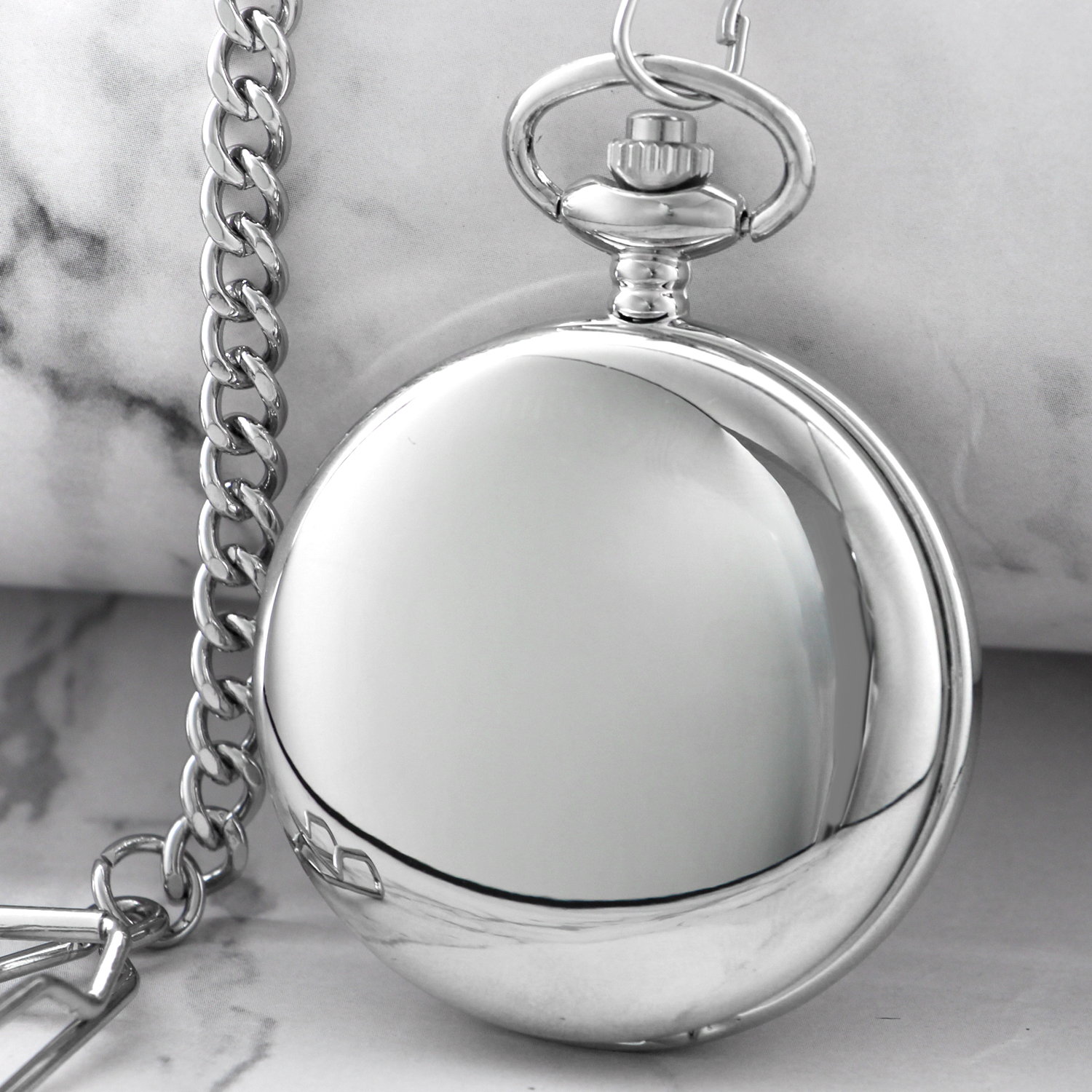 Мужские и женские Серебристые кварцевые часы с цепочкой в стиле стимпанк