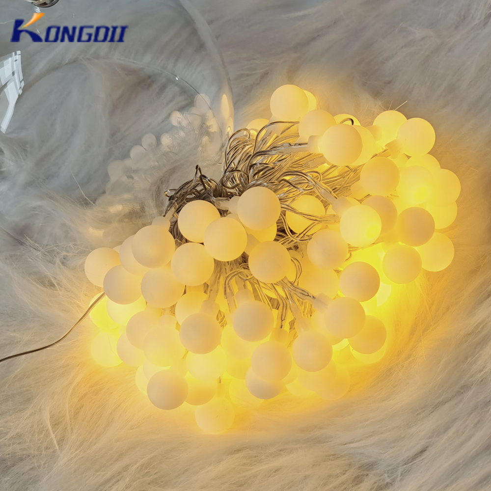 13M Ball LED Lichterketten Outdoor Ball Kette Lichter Girlande Lampen Birne Lichterkette Party Hause Hochzeit Garten Geburtstag decor