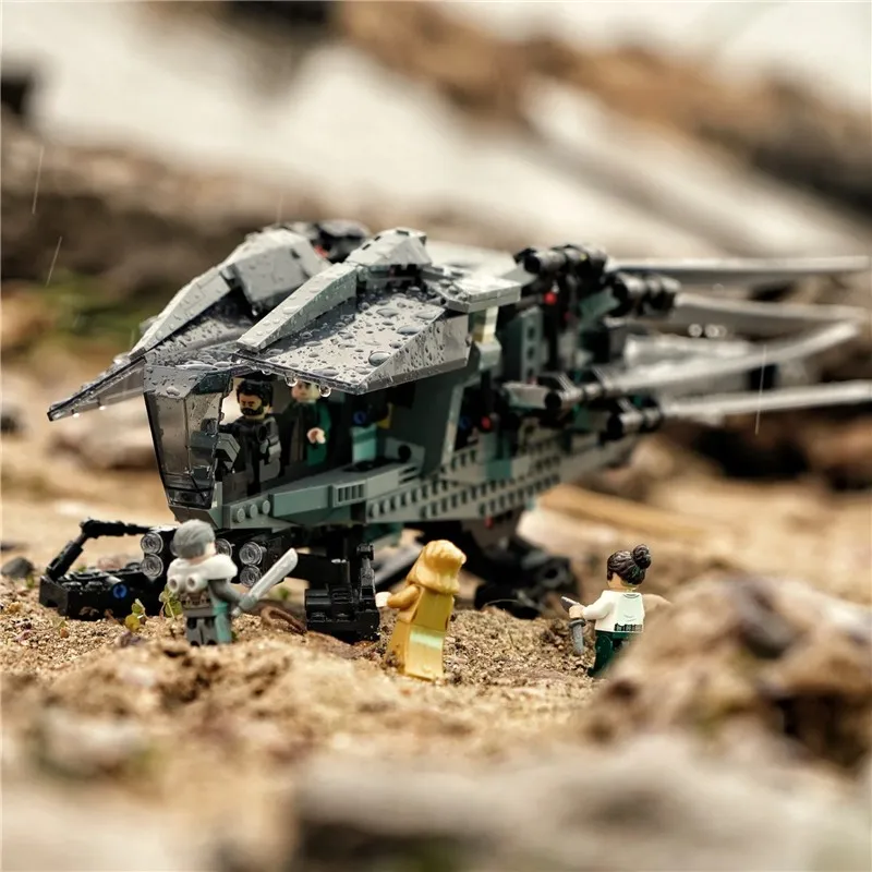 DIY Dune Royal klappende vleugelvliegtuigen geassembleerde bouwstenen helikopter gevechtsvliegtuigen kinderjongen speelgoed verjaardag