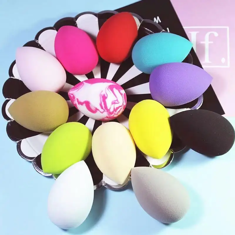 1/4 Làm Đẹp Trứng Trang Điểm Mút Trang Điểm Puff Bộ Nền Bông Phấn Bọt Biển Ướt Và Khô Dụng Cụ Trang Điểm
