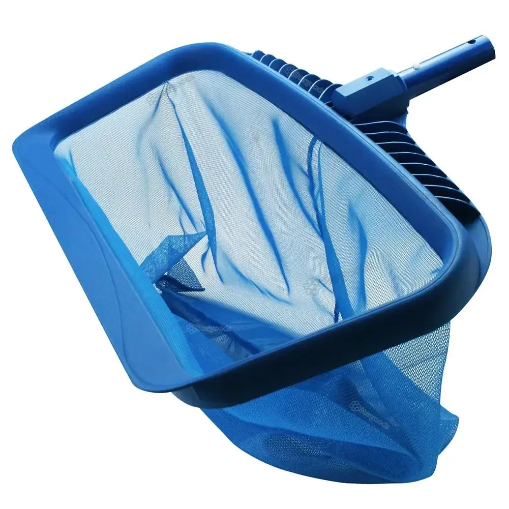 Espumadera de hojas para piscinas, rastrillo de limpieza de basura, bolsa profunda de malla para hojas, red de limpieza de hojas para estanque de SPA, accesorios para piscinas