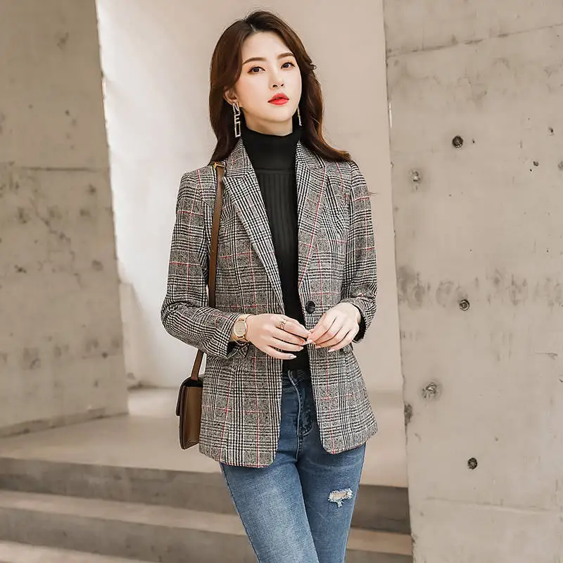 Ay1096 2020 Xuân Hạ Thu Đông Mới Nữ Thời Trang Công Sở Nữ Mặc Đẹp Áo Khoác Nữ Nữ OL Phù Hợp Với Áo