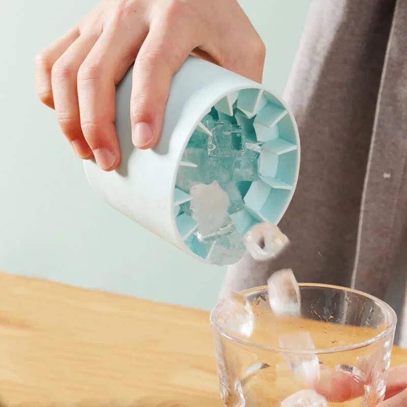 Silikon Eiswürfel Form Runde Eis Eimer Sommer Hausgemachte DIY Kühlschrank Einfrieren Eismaschine Kreative Eiswürfel Form Barware Werkzeuge