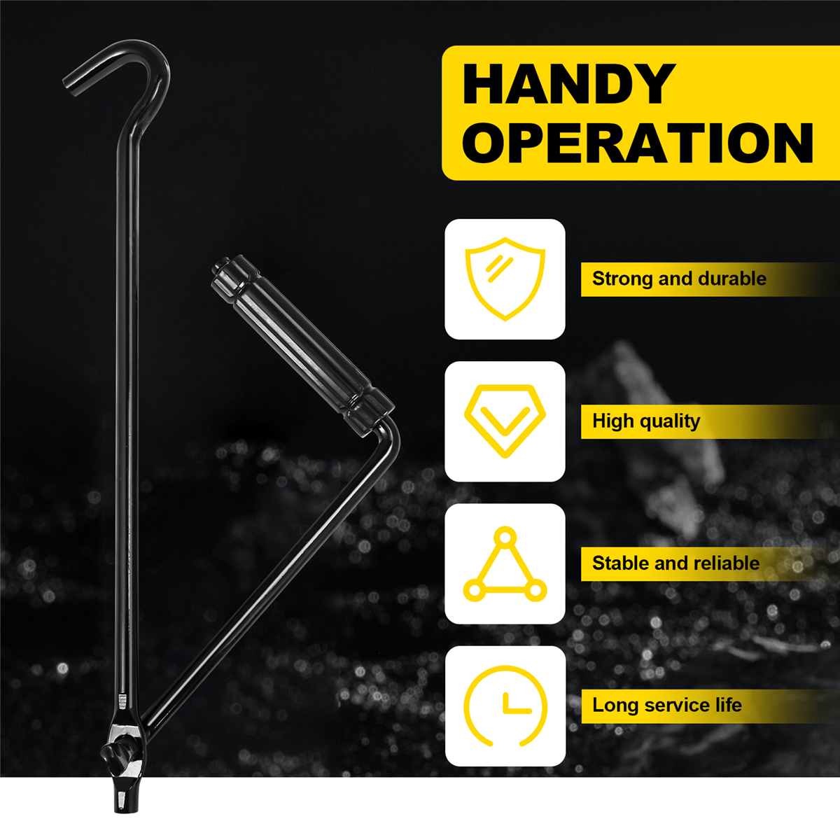 Cric de voiture à manivelle pour élévateur à ciseaux, roue Spblown, poignée