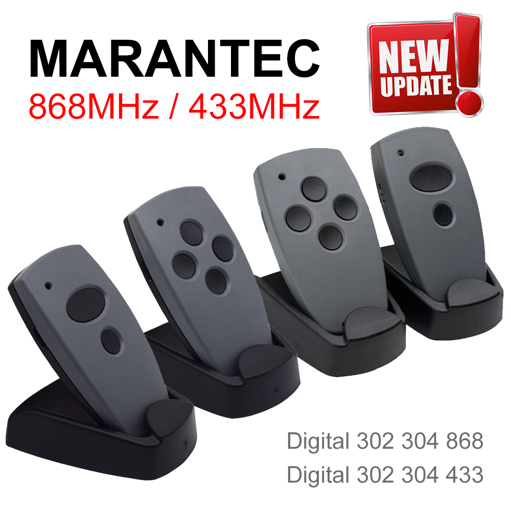 Marantec 868mhz 433mhz garage door command duplicator Marantec Digital D302 D304 382 384 remote garage gate control