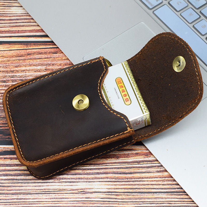 Designer Mini Leder Gürteltasche Geldbörse Taille Packs Männer Zigarette Leder Taille Tasche faltbare Brillen Tasche