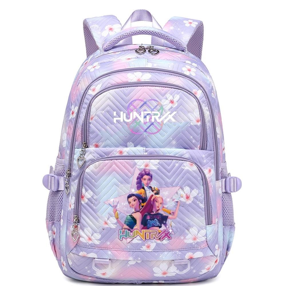 Kpop Demon Hunters Huntrix Graphic Schoolbags Children Teeneger School Backpack Fashion Backpack Women Shoulder Bag
