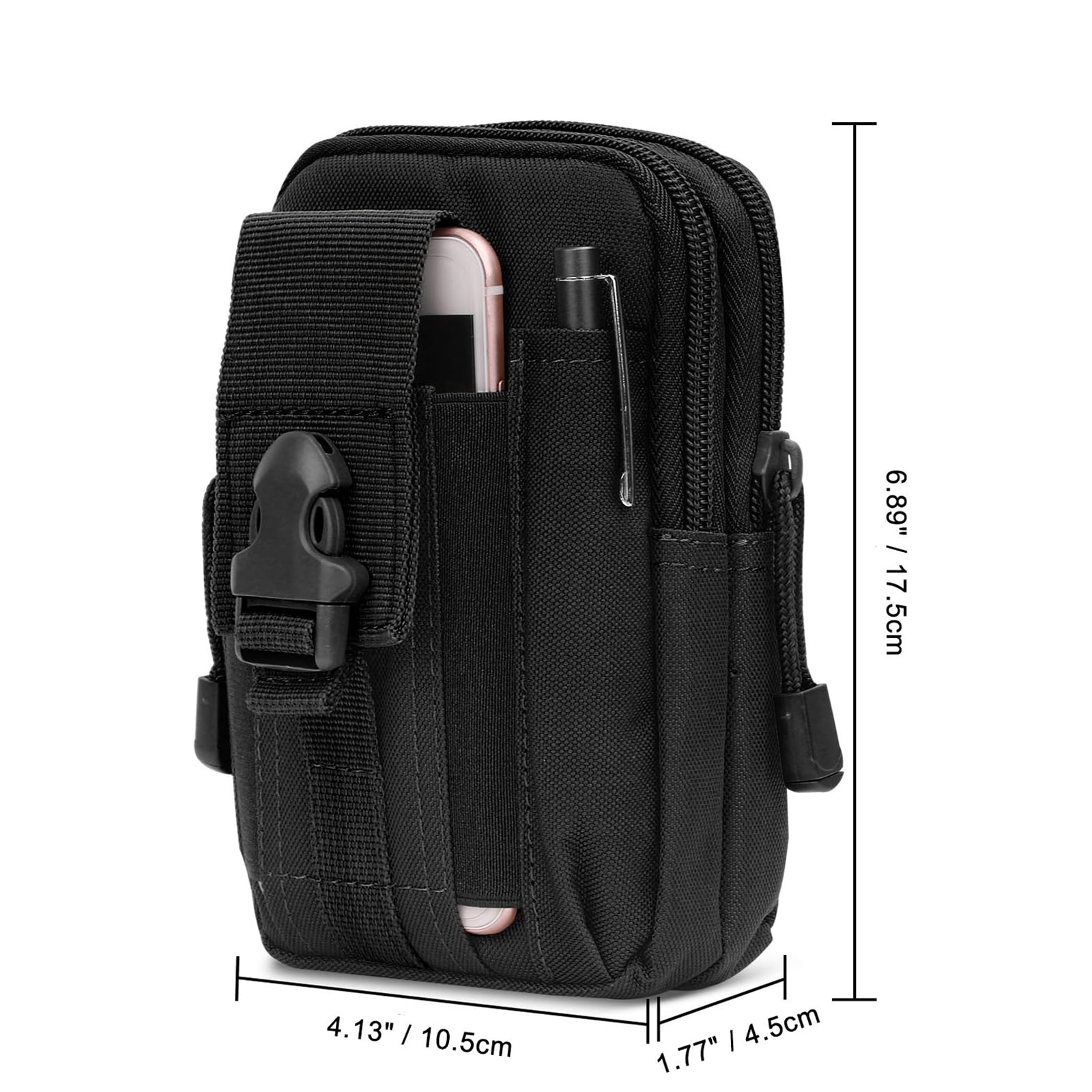 Tactical Molle Bag Fanny Pack Wallet Holster Portable Belt Bag Nylon Multifunctional Fanny Pack Outdoor Sport Hunting