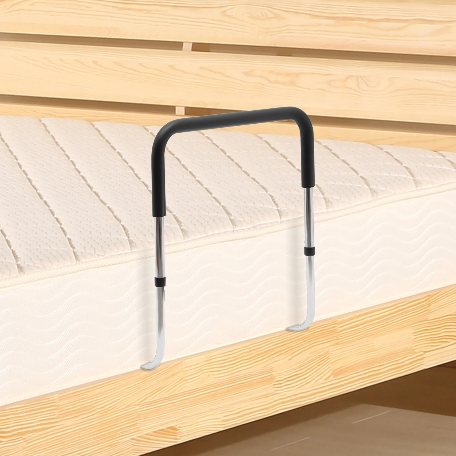 Bed Rail for Elderly Adults Bedside Fall Prevent Grab Bar for the Senior Height Adjustable Bed Assist Rail Fits King Queen